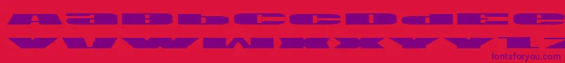 Usae Font – Purple Fonts on Red Background