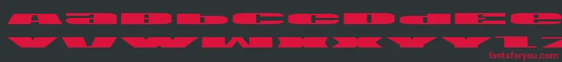 Usae Font – Red Fonts on Black Background