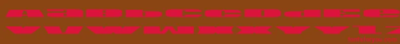 Usae Font – Red Fonts on Brown Background