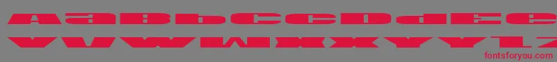 Usae Font – Red Fonts on Gray Background