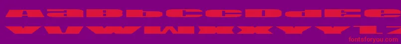 Usae Font – Red Fonts on Purple Background