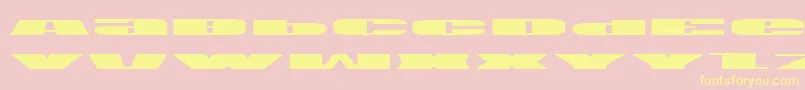 Usae Font – Yellow Fonts on Pink Background