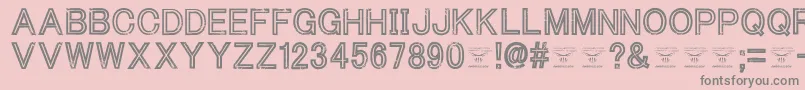 ThacoolkidzRegular Font – Gray Fonts on Pink Background