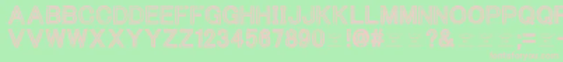 ThacoolkidzRegular Font – Pink Fonts on Green Background