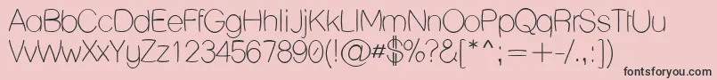 Lanehum Font – Black Fonts on Pink Background