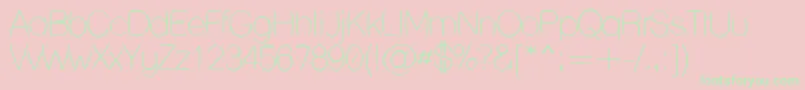 Lanehum Font – Green Fonts on Pink Background