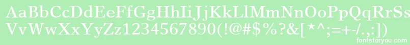 GrecoEuropaSsi Font – White Fonts on Green Background