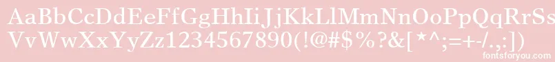 GrecoEuropaSsi Font – White Fonts on Pink Background