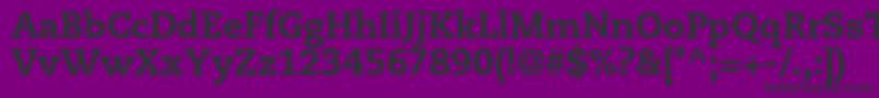 CaecilialtstdHeavy-Schriftart – Schwarze Schriften auf violettem Hintergrund