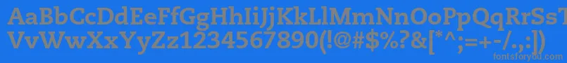 Шрифт CaecilialtstdHeavy – серые шрифты на синем фоне