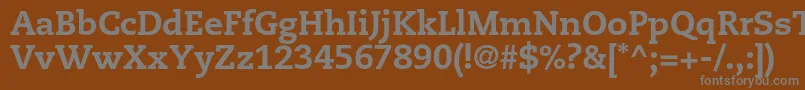 Шрифт CaecilialtstdHeavy – серые шрифты на коричневом фоне