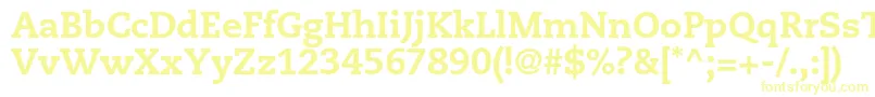 CaecilialtstdHeavy-fontti – keltaiset fontit