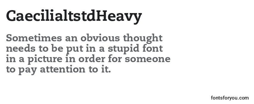 CaecilialtstdHeavy Font