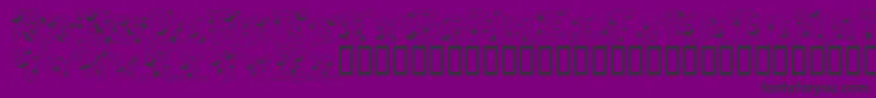 HalloweenBats Font – Black Fonts on Purple Background