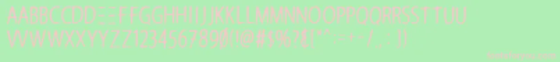 ArchitectsPen Font – Pink Fonts on Green Background