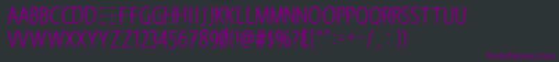 Шрифт ArchitectsPen – фиолетовые шрифты на чёрном фоне