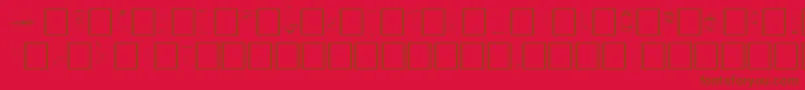 SecretLabs Font – Brown Fonts on Red Background