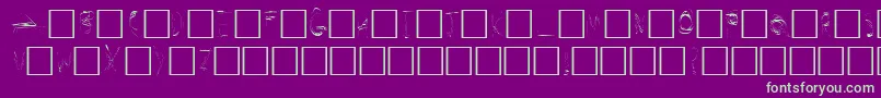 Шрифт SecretLabs – зелёные шрифты на фиолетовом фоне