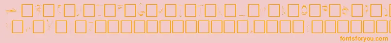 SecretLabs Font – Orange Fonts on Pink Background