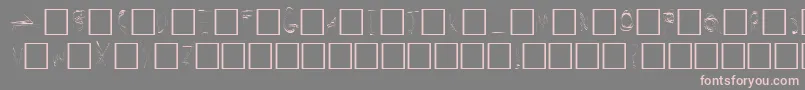 SecretLabs Font – Pink Fonts on Gray Background