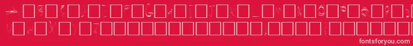 SecretLabs Font – Pink Fonts on Red Background