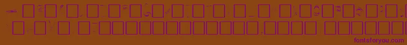 SecretLabs Font – Purple Fonts on Brown Background