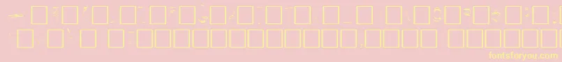 SecretLabs Font – Yellow Fonts on Pink Background