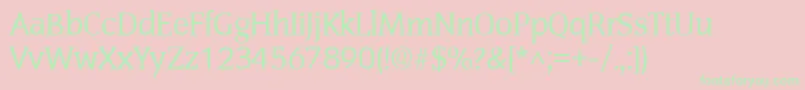 SenateRegular Font – Green Fonts on Pink Background