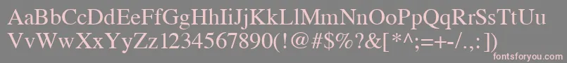 Vremf Font – Pink Fonts on Gray Background