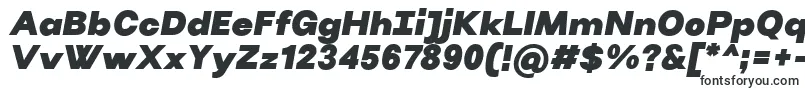 Шрифт VillerayBlackitalic – буквенные шрифты