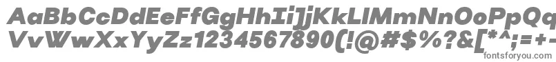 VillerayBlackitalic-fontti – harmaat fontit