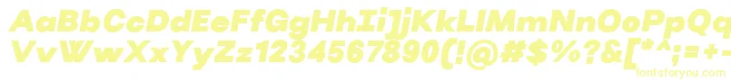 Fonte VillerayBlackitalic – fontes amarelas