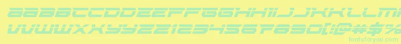 fuente Lethalforcelaserital – Fuentes Verdes Sobre Fondo Amarillo