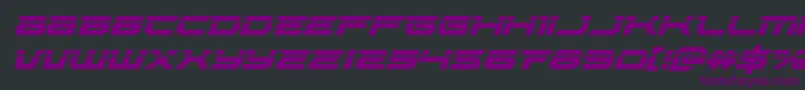 Lethalforcelaserital Font – Purple Fonts on Black Background