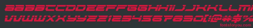 Lethalforcelaserital Font – Red Fonts on Black Background