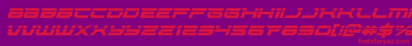 Lethalforcelaserital Font – Red Fonts on Purple Background
