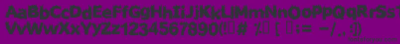 Firestar Font – Black Fonts on Purple Background