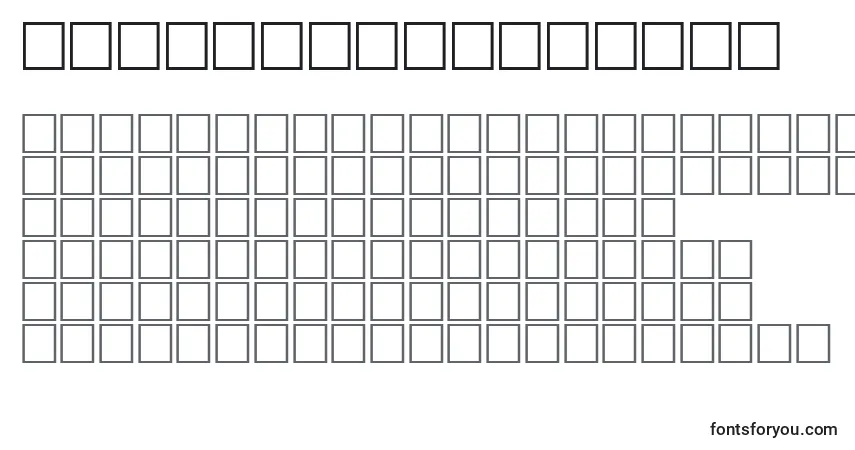 Шрифт JapaneseGeneric1 – алфавит, цифры, специальные символы