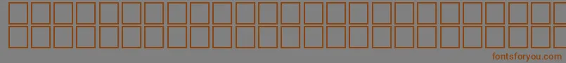 Шрифт JapaneseGeneric1 – коричневые шрифты на сером фоне
