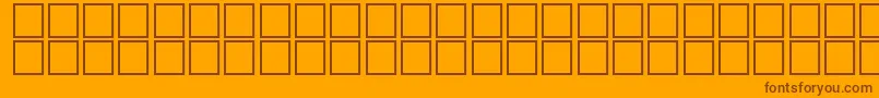 JapaneseGeneric1 Font – Brown Fonts on Orange Background