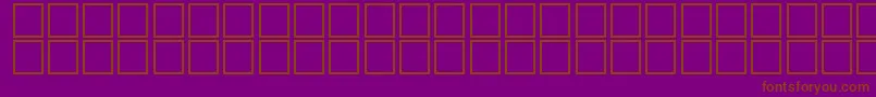 Fonte JapaneseGeneric1 – fontes marrons em um fundo roxo
