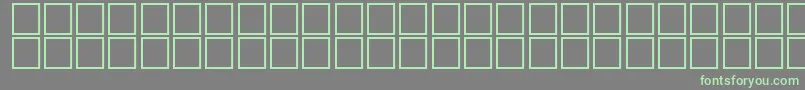 JapaneseGeneric1-Schriftart – Grüne Schriften auf grauem Hintergrund