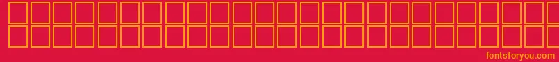 JapaneseGeneric1 Font – Orange Fonts on Red Background