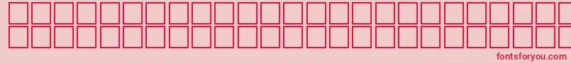 JapaneseGeneric1 Font – Red Fonts on Pink Background