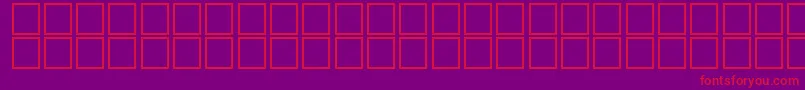 JapaneseGeneric1 Font – Red Fonts on Purple Background