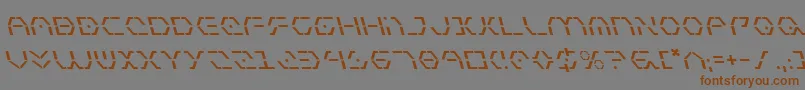 ZetaSentryLeftalic Font – Brown Fonts on Gray Background
