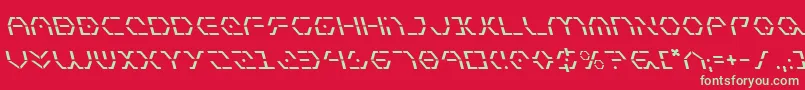 ZetaSentryLeftalic Font – Green Fonts on Red Background