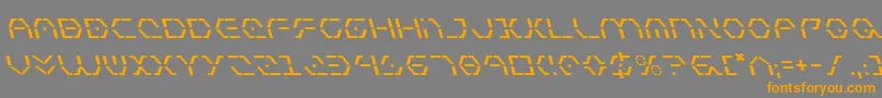 ZetaSentryLeftalic Font – Orange Fonts on Gray Background