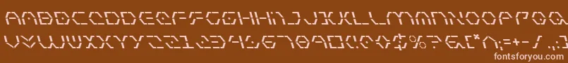 ZetaSentryLeftalic Font – Pink Fonts on Brown Background