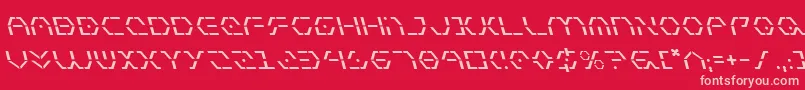 ZetaSentryLeftalic Font – Pink Fonts on Red Background